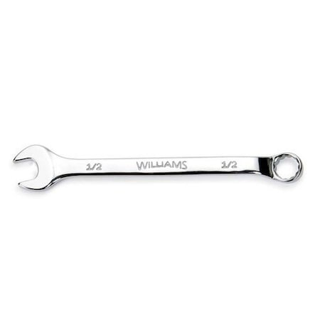 Williams Combination Wrench, 7/16 Inch Opening, Rounded, Offset JHW11953